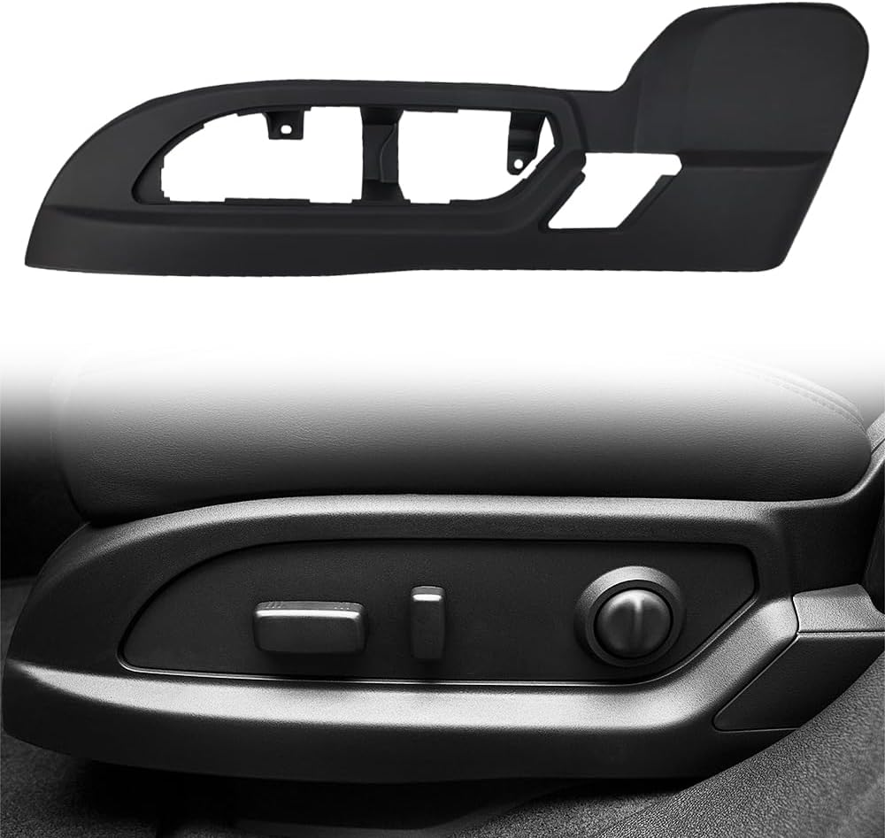 Driver Seat Trim Panel, Driver Seat Track Cover Fit for GMC Acadia Chevrolet Chevy Traverse Buick Enclave 2009 2010 2011 2012 2013 2014 2015 2016 2017 , Side Panel Guard Track Cover
