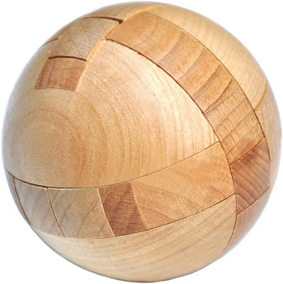 Wooden Puzzle Magic Ball Brain Teasers Toy Intelligence Game Sphere Puzzles for Adults/Kids