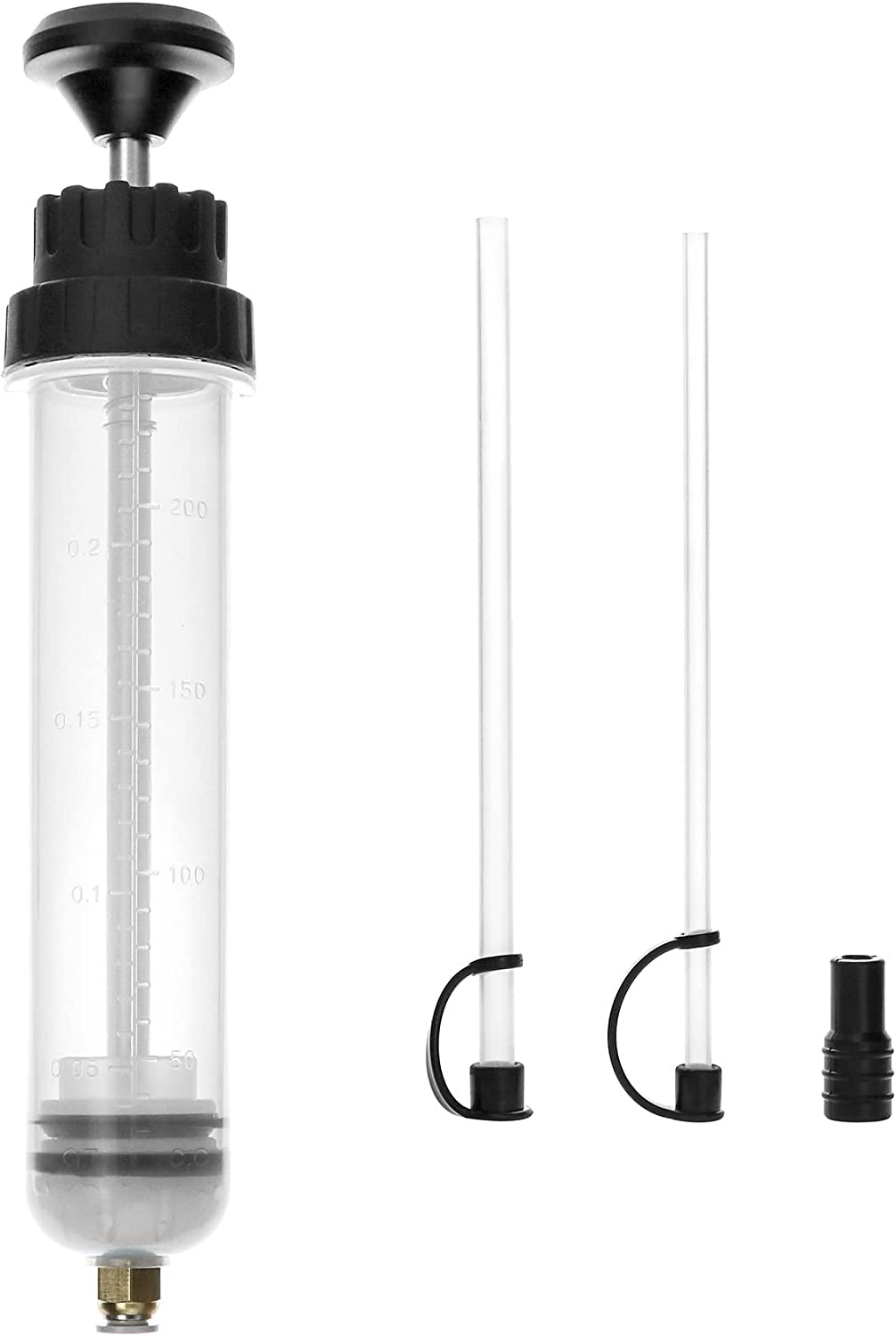 200CC/200ML/0.21Qt./7OZ Extraction&Fill Pumb, Syringe Style Manual Automotive Pump,Gear Oil, and Brake Fluid Extractor