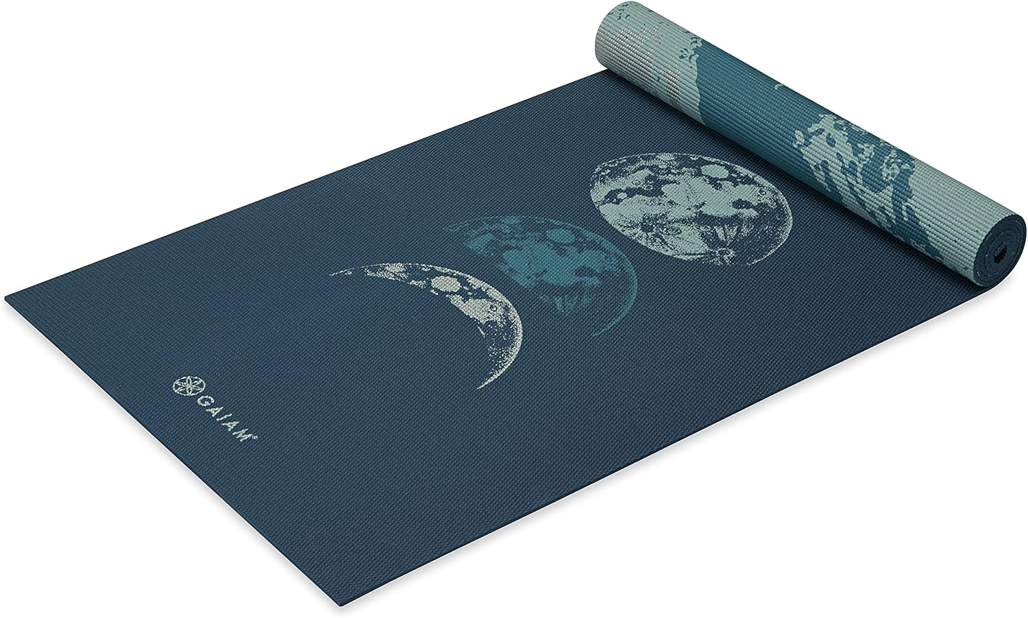Gaiam Yoga Mat - Premium 6Mm Print Reversible Extra Thick Non Slip Exercise & Fitness Mat for All Types of Yoga, Pilates & Floor Workouts (68