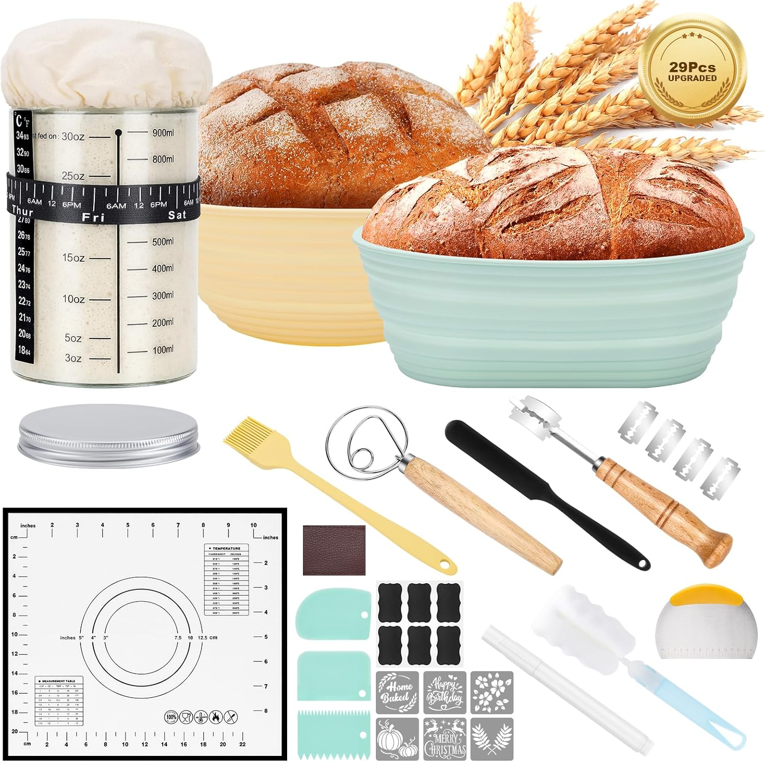 Sourdough Starter Kit with 9