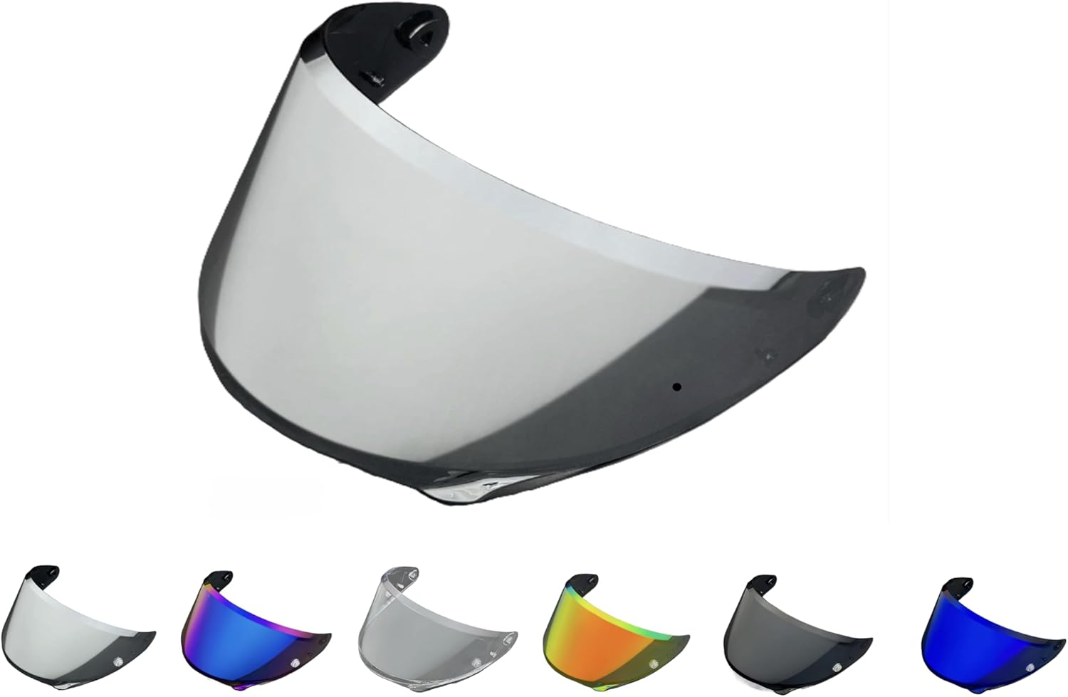 Visiera Compatibile Casco Hjc RPHA 12 (HJ-42) Pinlock Ready (Argento)