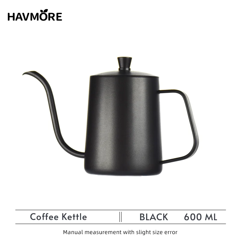 304 Stainless Steel 600Ml Long Gooseneck Spout Barista Espresso Coffee Maker Kettle Teapot Accessories Tools