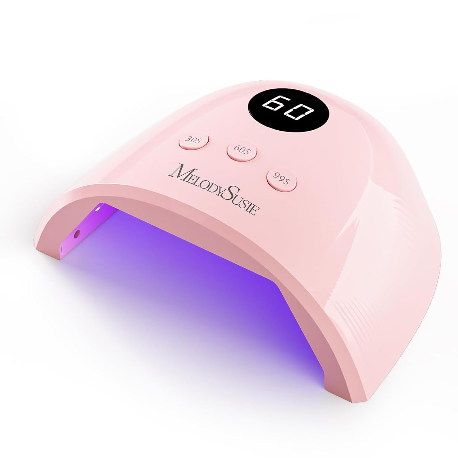 UV Nail Lamp, Plus30F UV Light for Gel Nails LED Nail Dryer with 3 Timer, Smart Sensor, LCD Display Fast Curing Gel Nail Polish Nail Art Tools Manicure Accessories-Pink