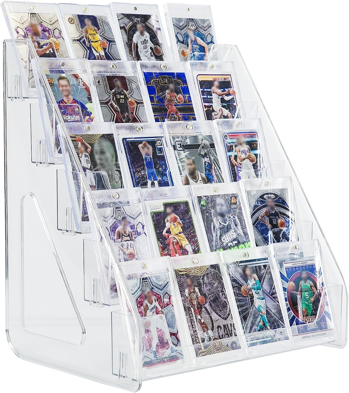 5-Tier Acrylic Trading Card Display Stand, Large Capacity Graded Sports Card  Dis | eBay