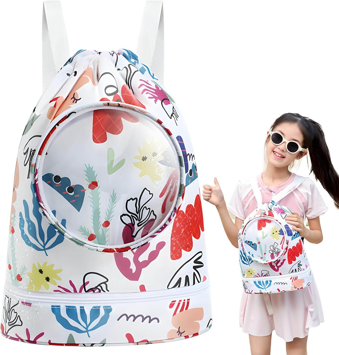 Kids swimming bag Waterproof wet and dry storage backpack Adjustable shoulder... - Picture 11 of 16
