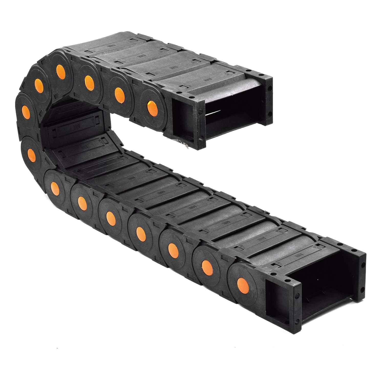 Plastic Drag Chain Cable Carrier Closed Type with End Connectors R150 45 X 100M