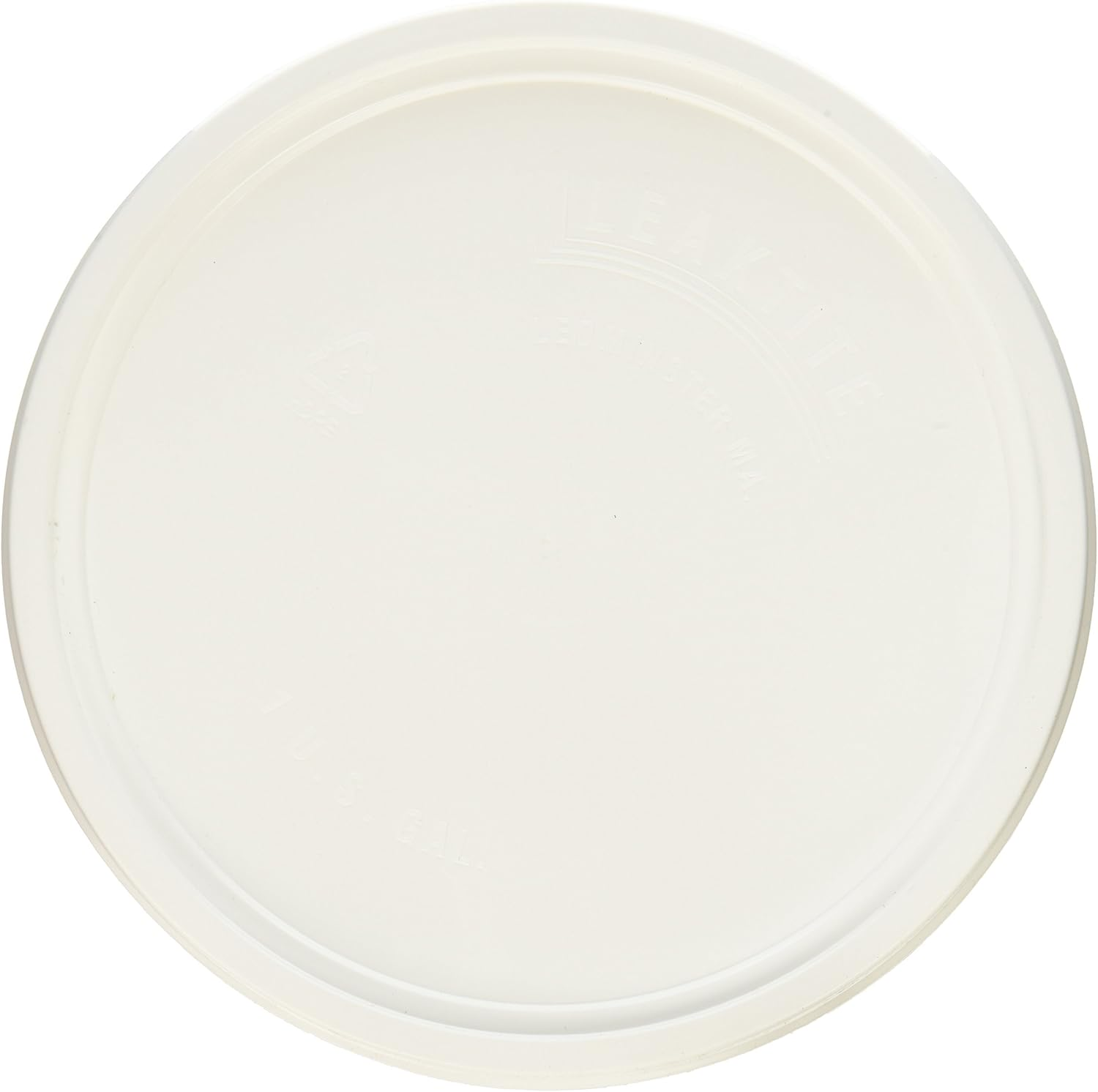 1GLD Gallon Lon White Plastic Pail Lid