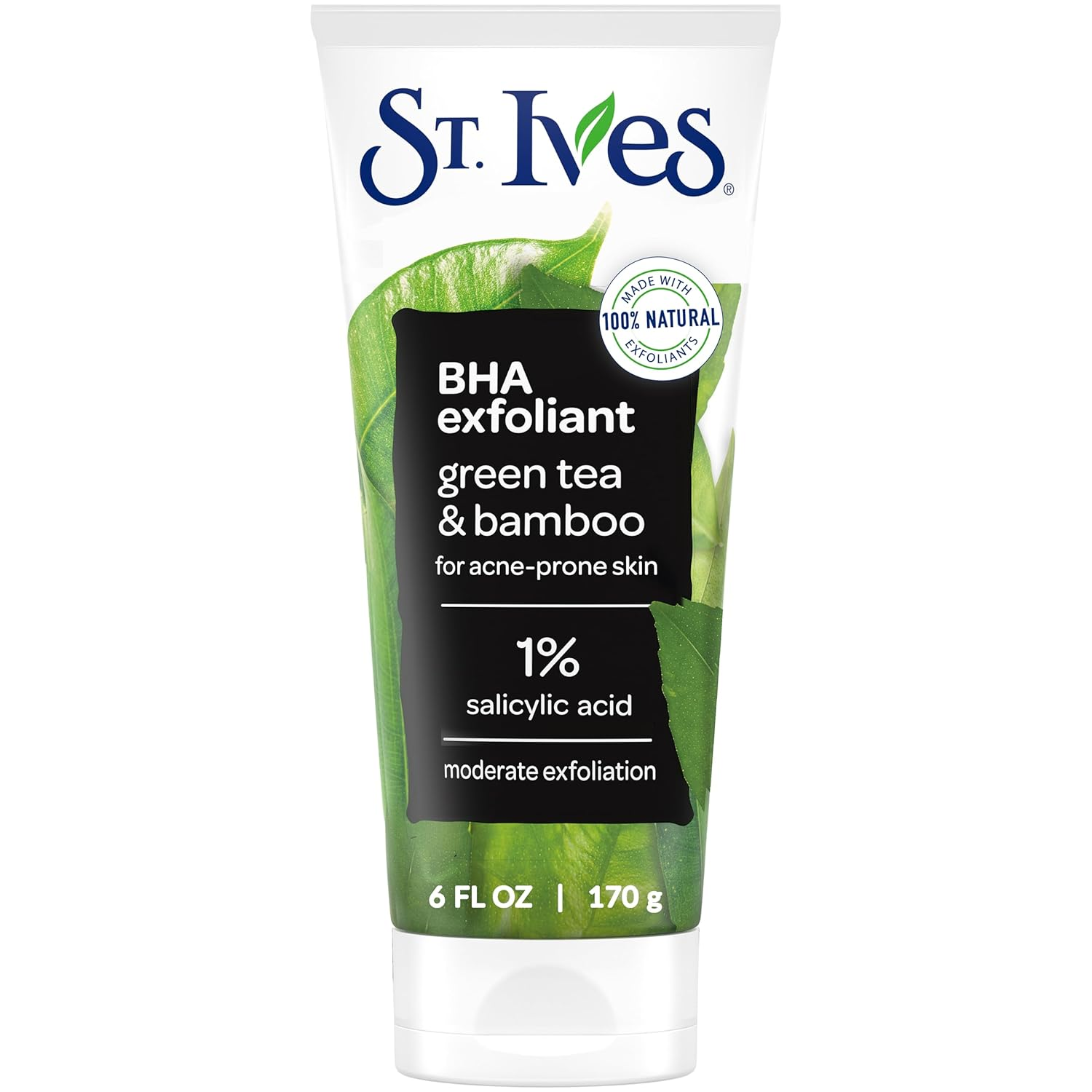 St. Ives Blackhead Clearing Face Scrub, Green Tea, 6 Oz