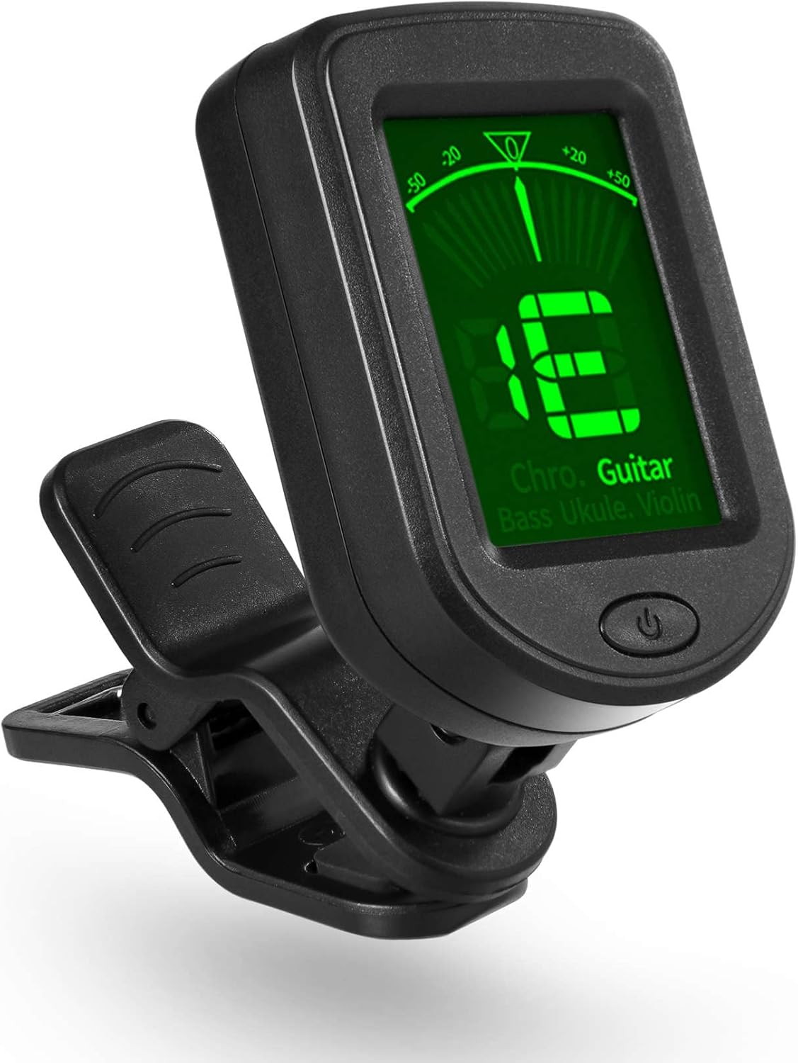 Guitar Tuner Clip on 1 Pack Tuners for Acoustic Electric Guitar Bass Ukulele Violin Banjo Tuning