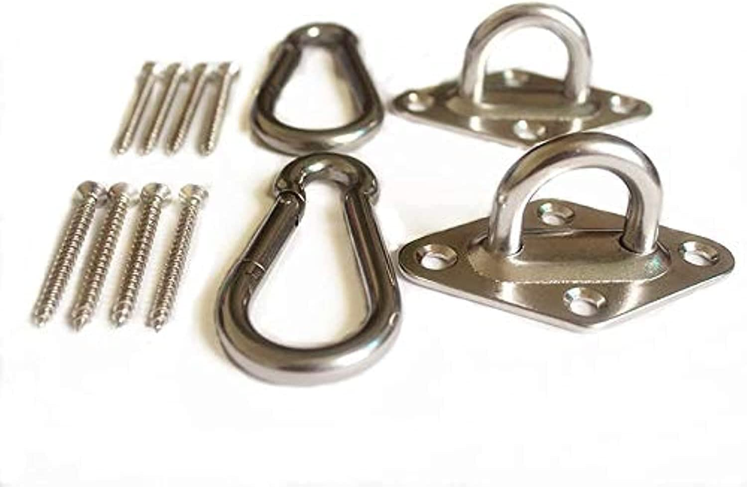 1000 Lb Capacity Heavy Duty Hammock Hanging Kit Ultra Durable Hammock Hooks Carabiners for Hammock Stand Hammocks Swing Chair,Multiple Indoor Outdoor Suspension Ceiling Hooks