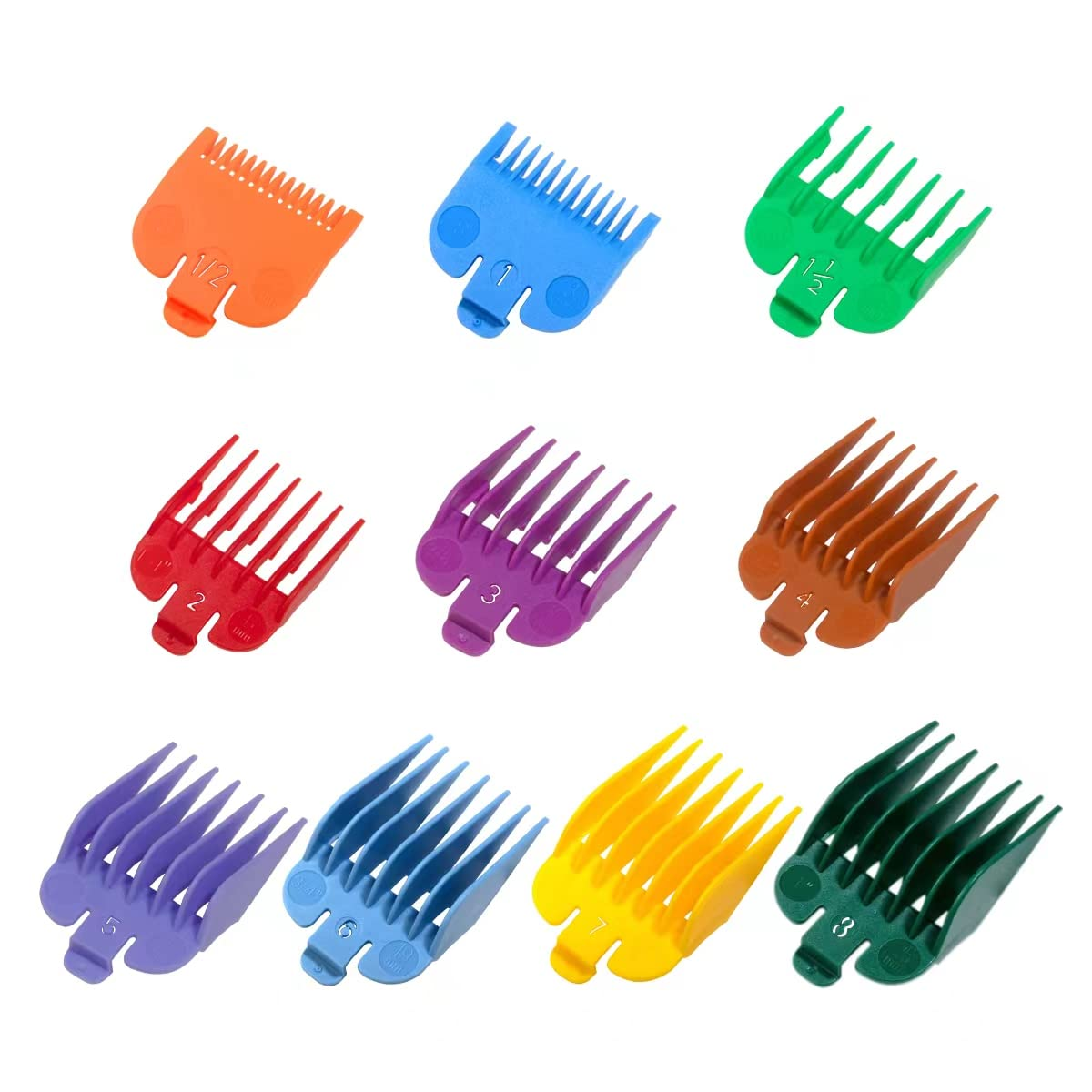 10 PEINES GENERICOS PARA MAQUINA WAHL PROFESIONAL DE BARBERO PELAR RECORTAR PELO