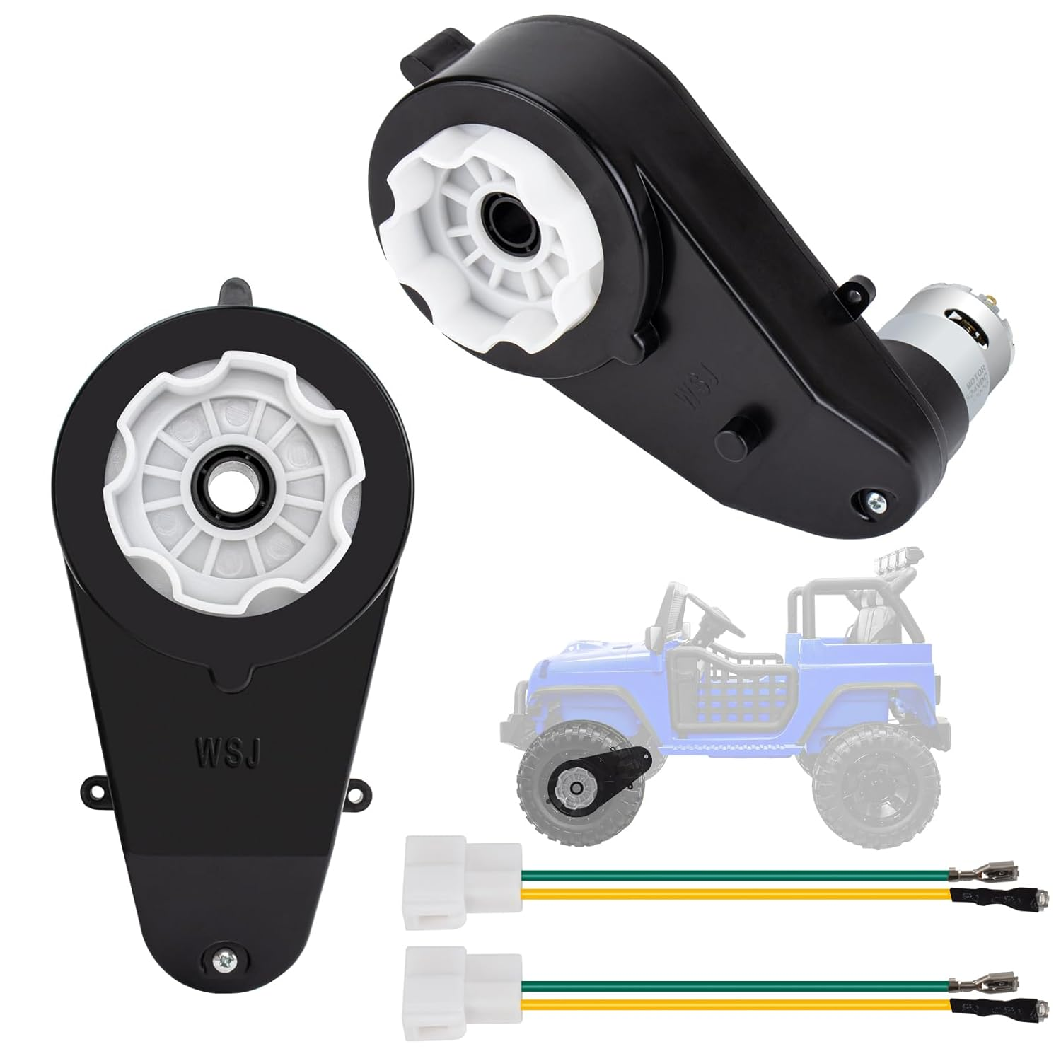 2 Pcs 24V 40000RPM Motor Electric Motor Gearbox Electric Motor Gearbox Motorcycles High Speed RS555 Drive Engine Match Children Ride on Toys