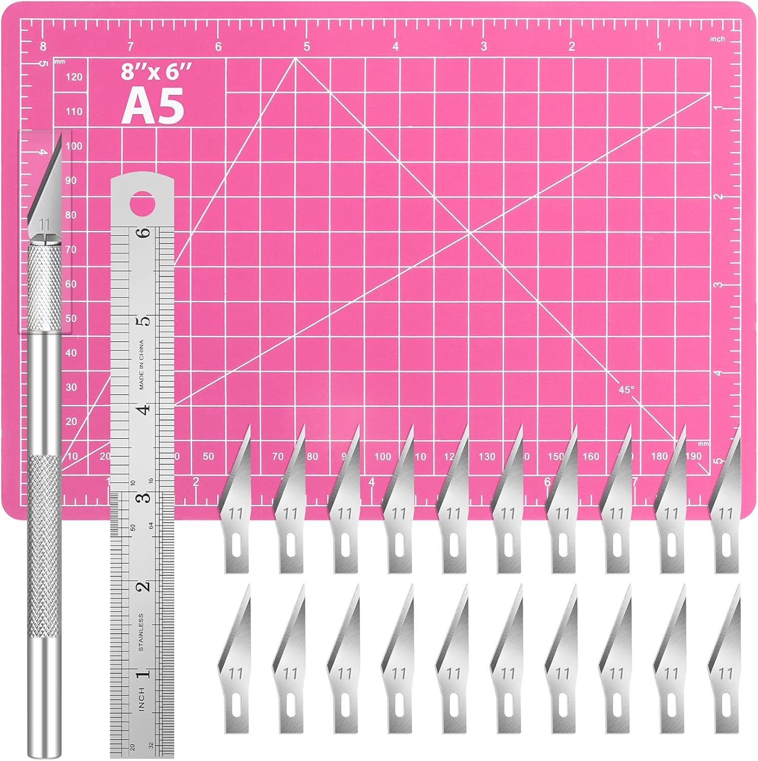 DIYSELF 16-Piece Craft Knife Set, Exacto Knife Set, 3-Piece Hobby Knife with ... - Picture 11 of 14