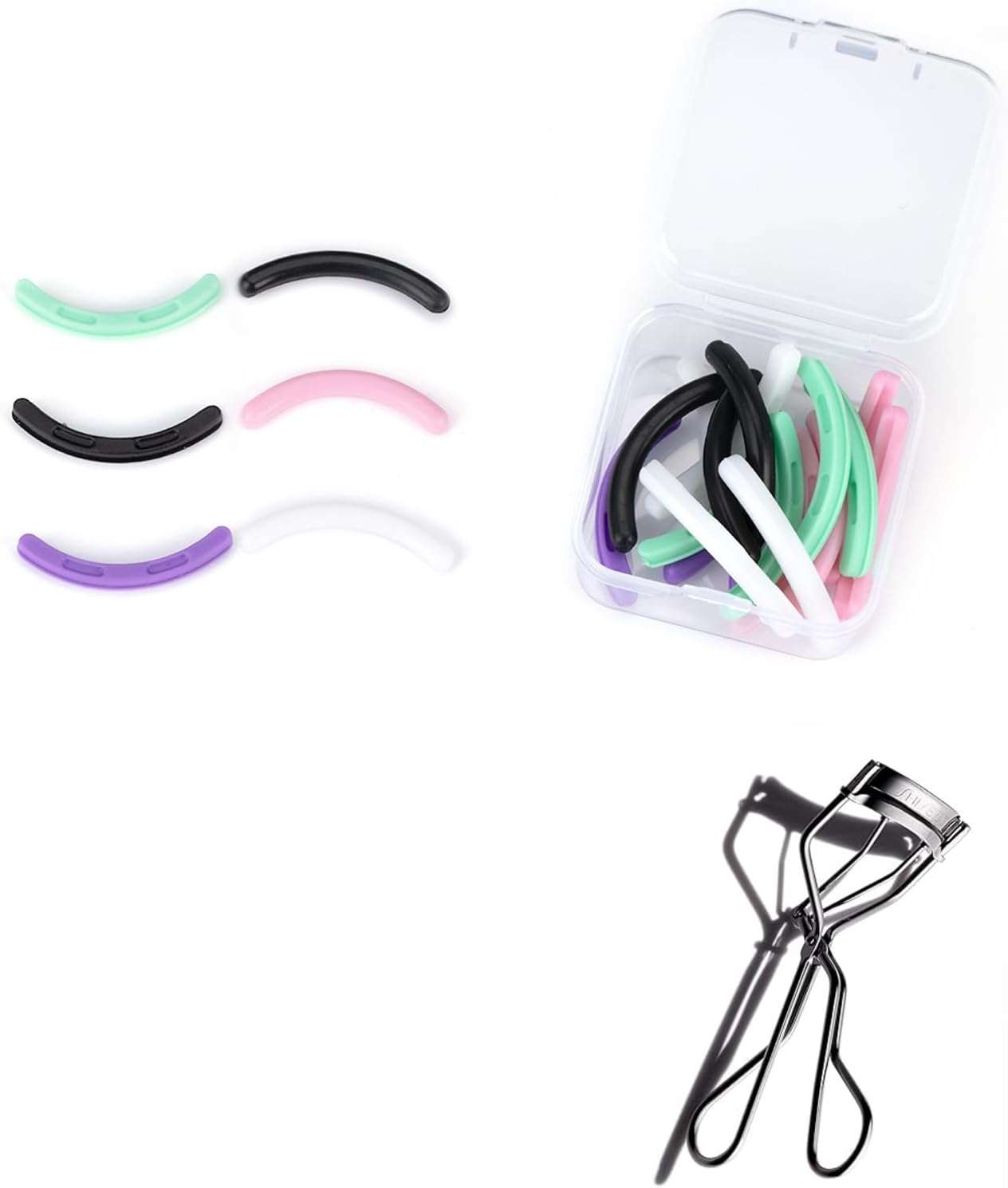 Eyelash Curler Refills Compatible shu uemuraEyelash Curler Pads 24PCS Colorful