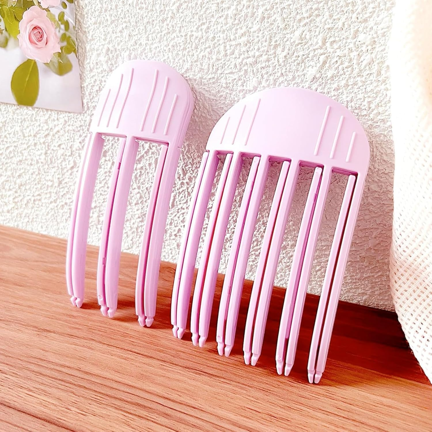 2Pcs Hair Root Lifting Combs Set,Wind Shaping Styling Combs for Fluffy Bangs,... - Picture 7 of 14