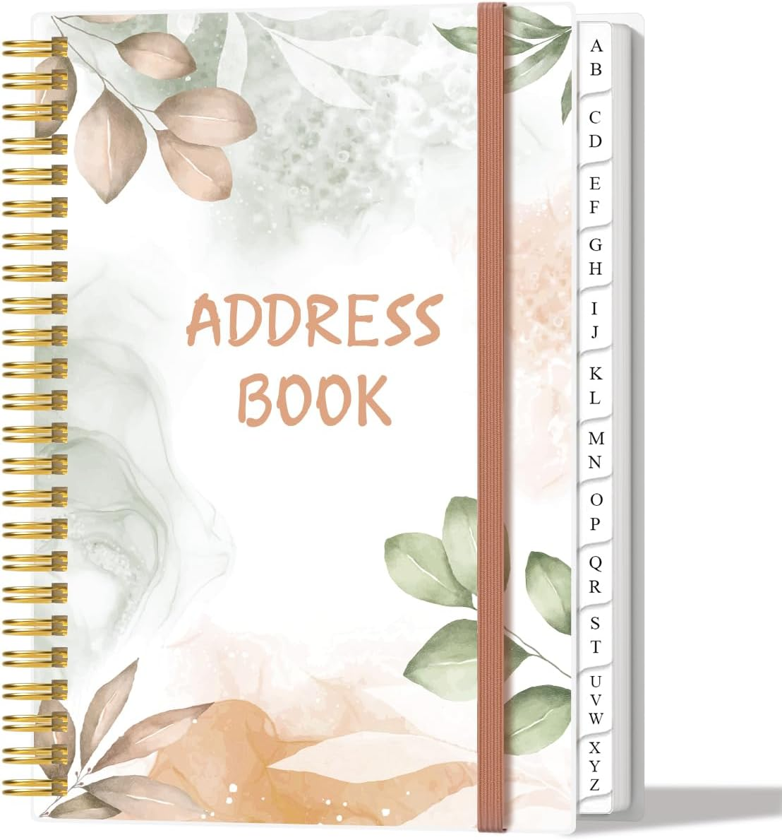 Address Book with Alphabetical Tabs - A5 Telephone & Address Book with Address Contacts, Special Date, Phone, Birthday & Internet Login Password for Home and Office, 6.2