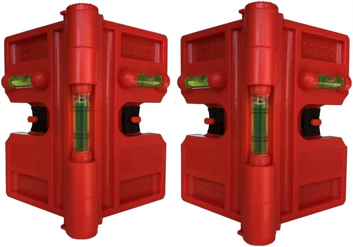 2 Pack Folding Magnetic Post Level for Pipe, Post and Beams Leveling