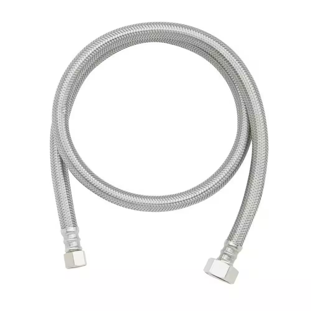 3/8 In. Compression X 1/2 In. FIP X 36 In. Braided Stainless Steel Faucet Supply Line