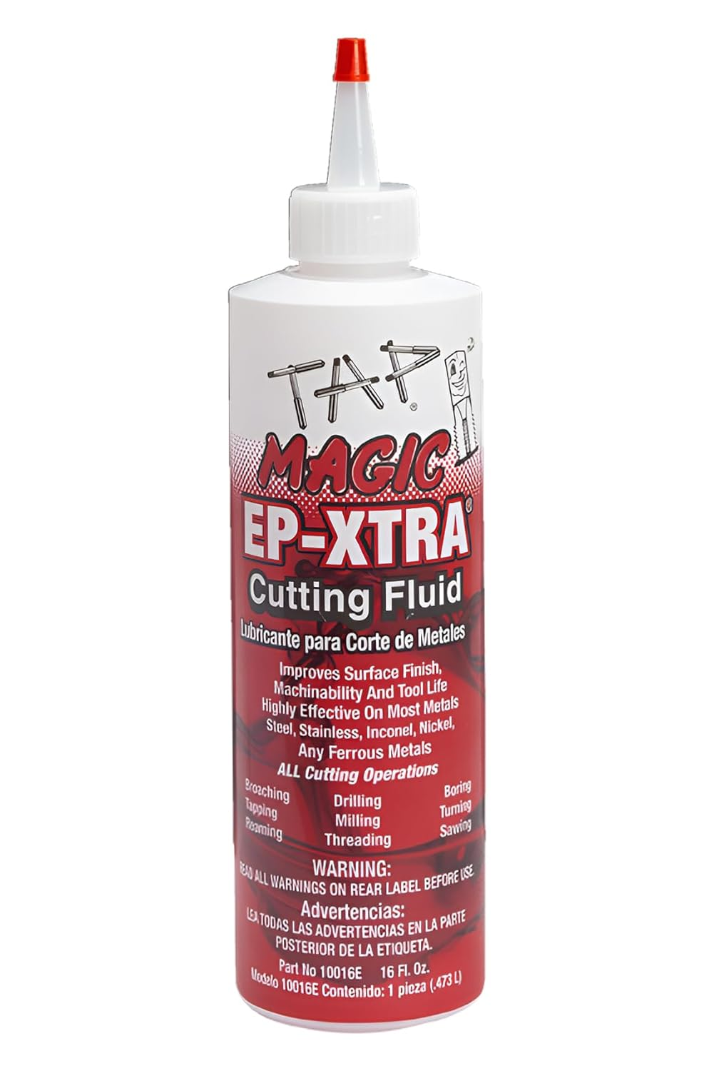 10016E EP-XTRAOZ ONE Friendly Cutting FLUIDS - 16 OZ. SPOUT TOP
