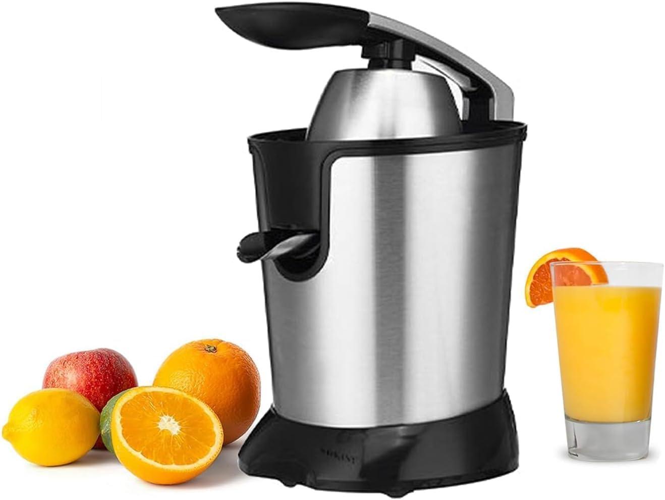 Electric Citrus Juicer Squeezer for Effortless Juicing, Stainless Steel Orange Juicer with New Powerful Motor,350W Luxury Machine for Orange, Lemon and Grapefruit