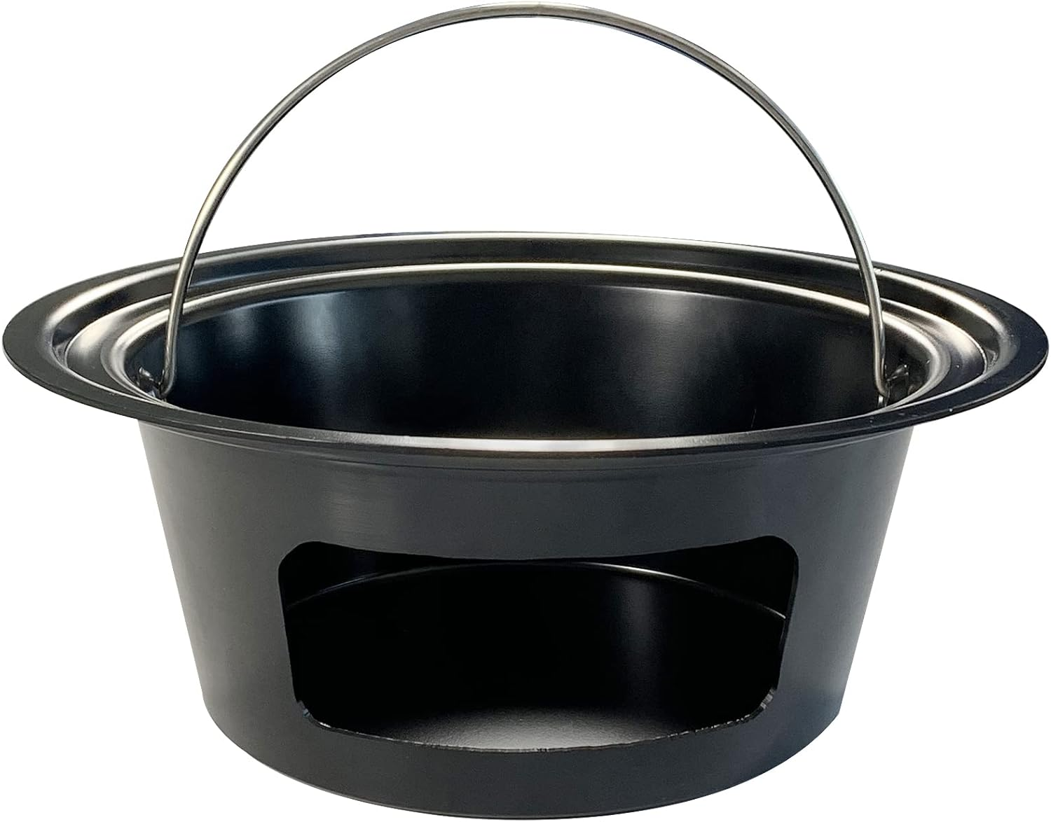 Ash Can with Handle for Large Big Green Egg,Charcoal Ash Collector Must Haves Big Green Egg Accessories Carbon Steel Ash Pot High Temperature Resistance with Folding Handle Kamado Ash Basket