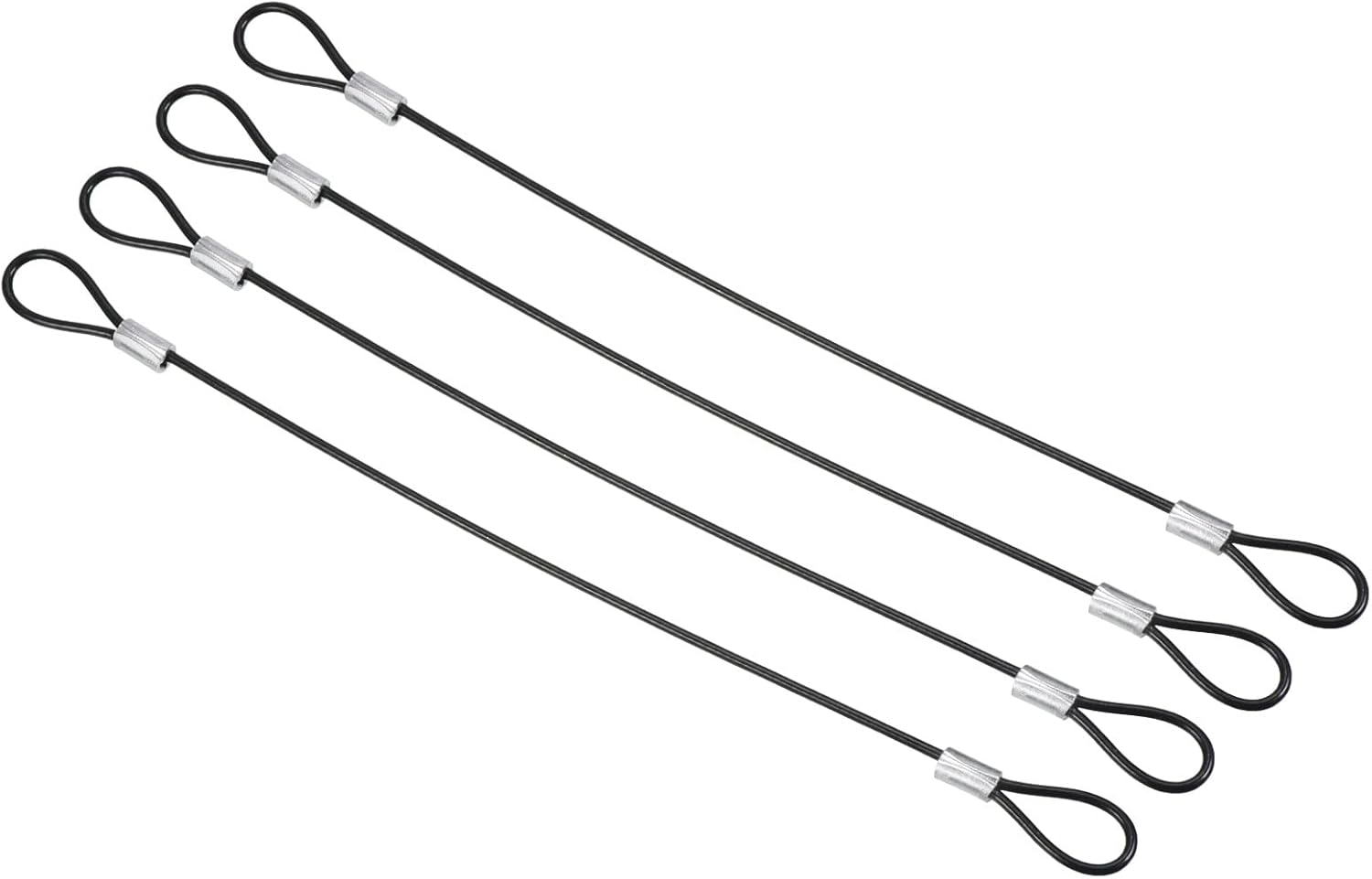 8 Inch Safety Cable Lock, 4 Pack Stainless Steel 2Mm Dia Security Wire