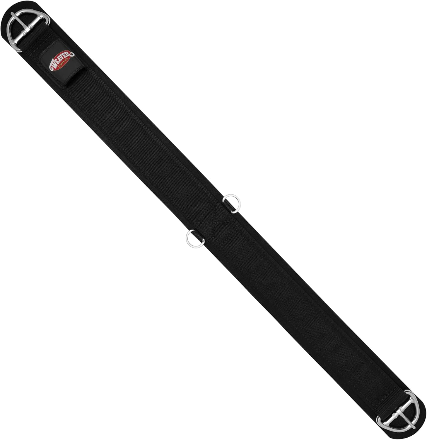 Deluxe Super Horse Cinch, Anti-Slip Felt Lined Saddle Cinch Girth with Flat Buckle, Draft Horse Riding Supplies, Black