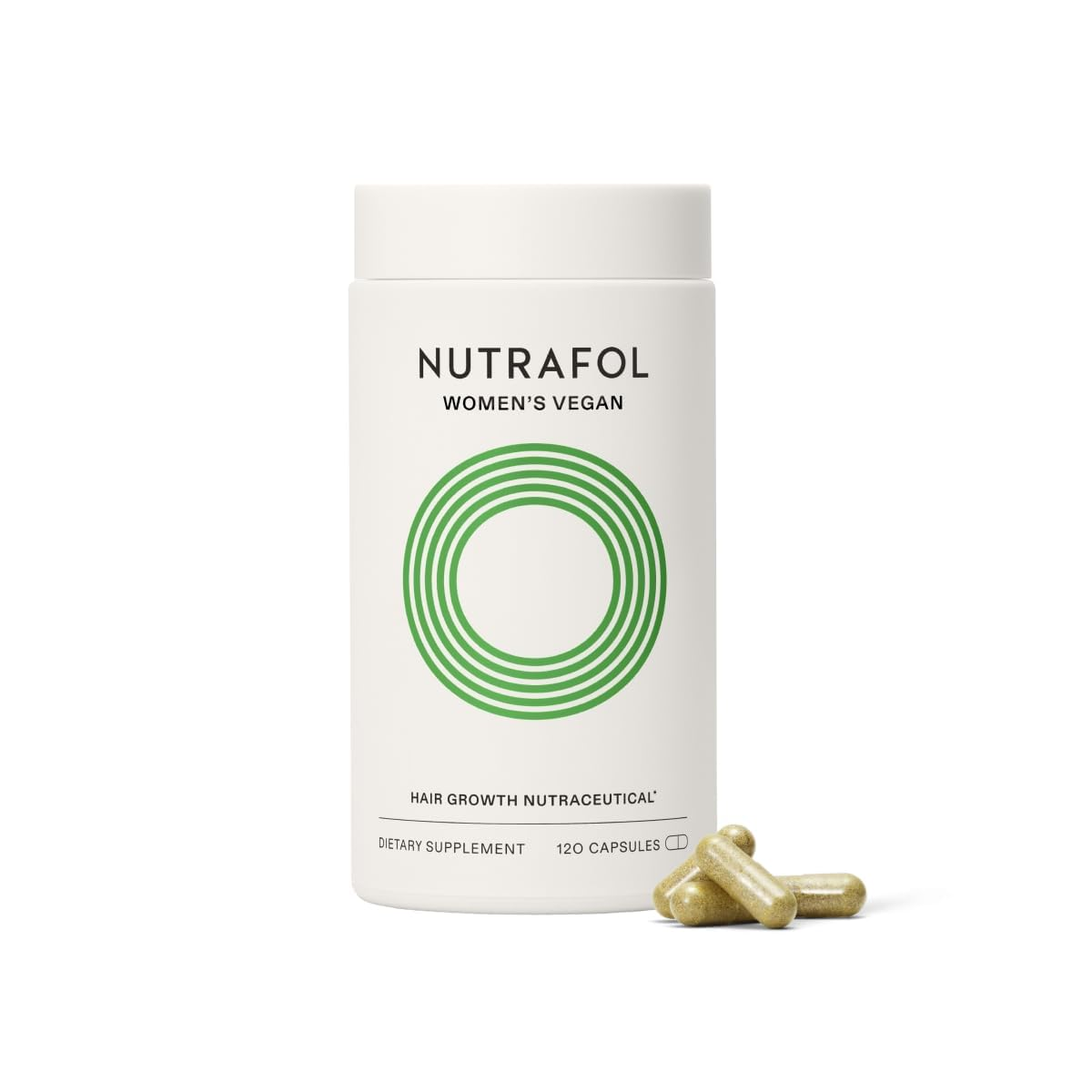Nutrafol Women'S Hair Growth Supplements, for Women 18-44 Years Old, Clinically Tested for Visibly Thicker, Stronger Hair, 100% Vegan Ingredients, Dermatologist Recommended - 1 Month Supply