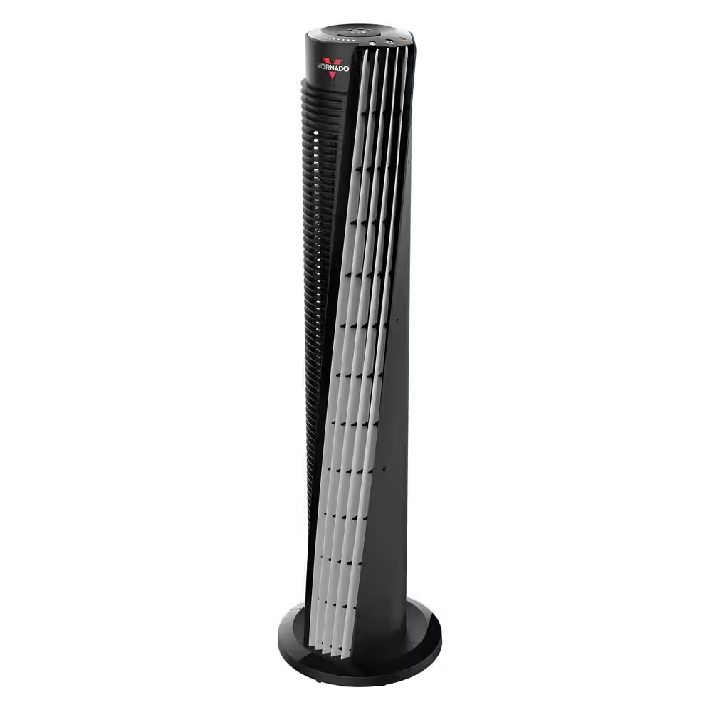 184 41 In. Full-Sized Whole Room V-Flow Tower Circulator with Remote Control and 1-8 Hour Timer