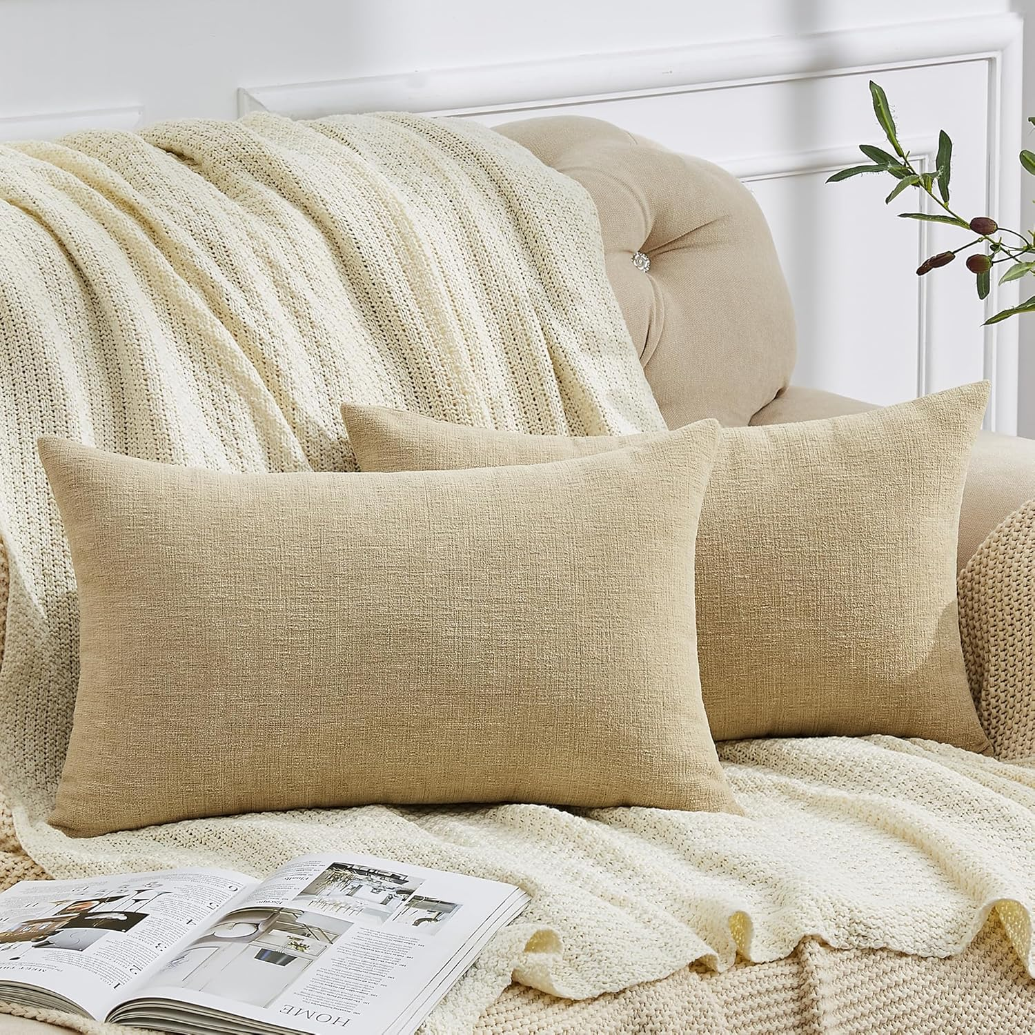 Lumbar Decorative Throw Pillow Covers 12