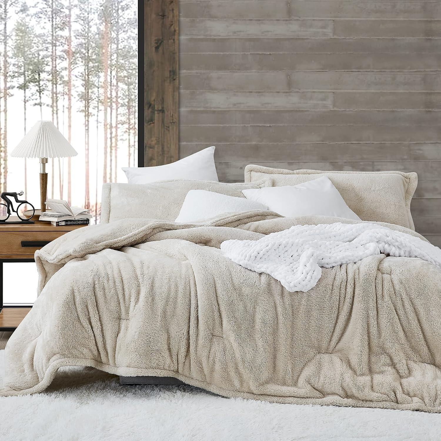 The Original Plush Coma Inducer® Queen Oversized Comforter, Natural Taupe