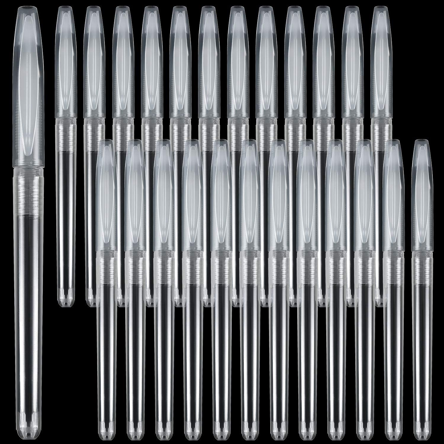 50 Pieces Empty Pen Shell Ballpoint Pen Cover Gel Pen Shell for Office Stationery Supplies, Fit for 13 Cm Refills