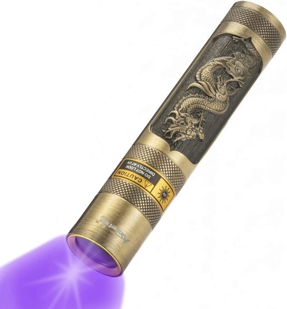 ALONEFIRE SV65 5W 365Nm UV Flashlight USB Rechargeable Ultraviolet Mini UV Light