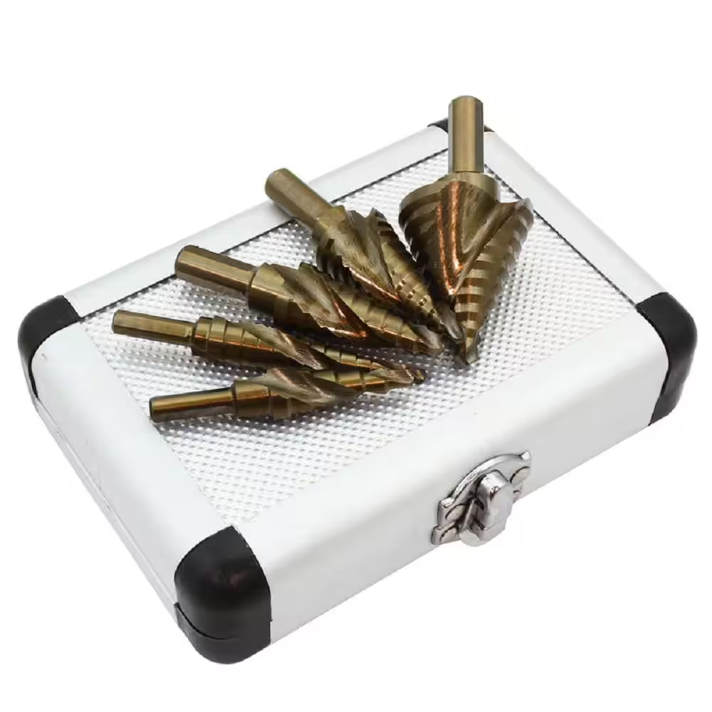 Industrial Cobalt Steel Step Bits Set (5-Piece)