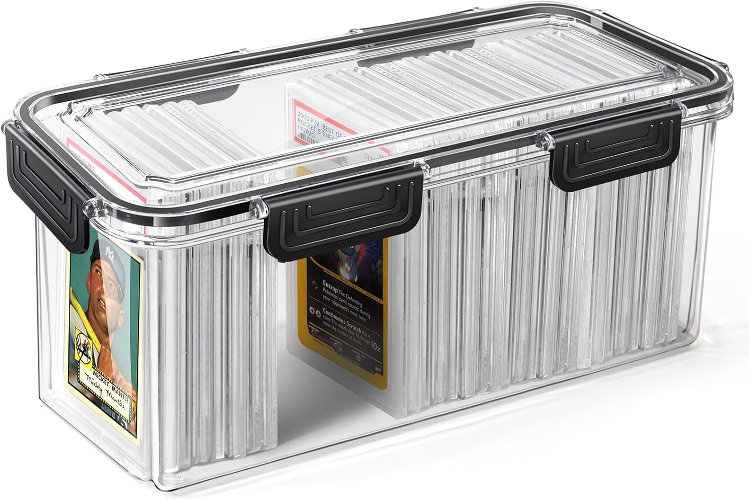 Tutata Graded Sports Card Storage Box, Trading Card Storage Box, Graded Card Slab Storage Case Fits PSA BGS & SGC