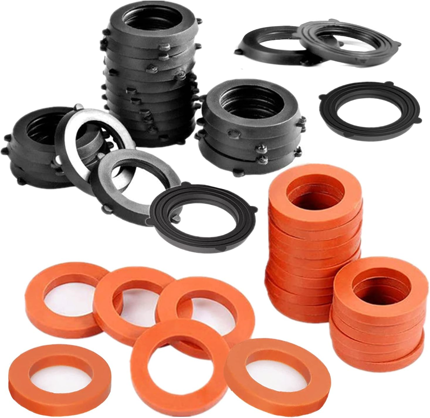 42 Pieces Garden Hose Rubber Washers Seals Heavy Duty O-Ring Gasket Hose Washers