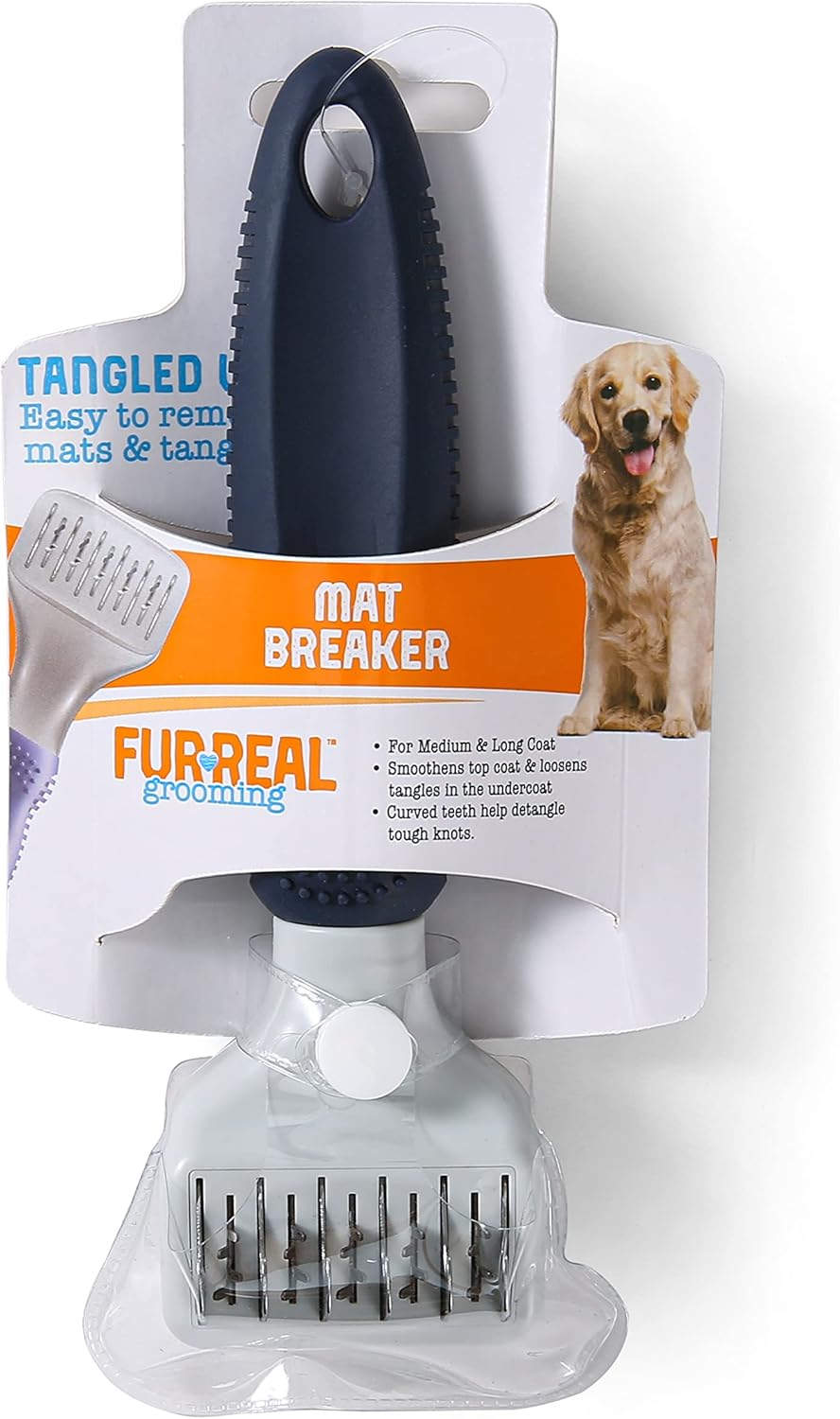 Mat Breaker Dog Grooming Tool, Blue, For Medium & Long Coats, (FF10524)