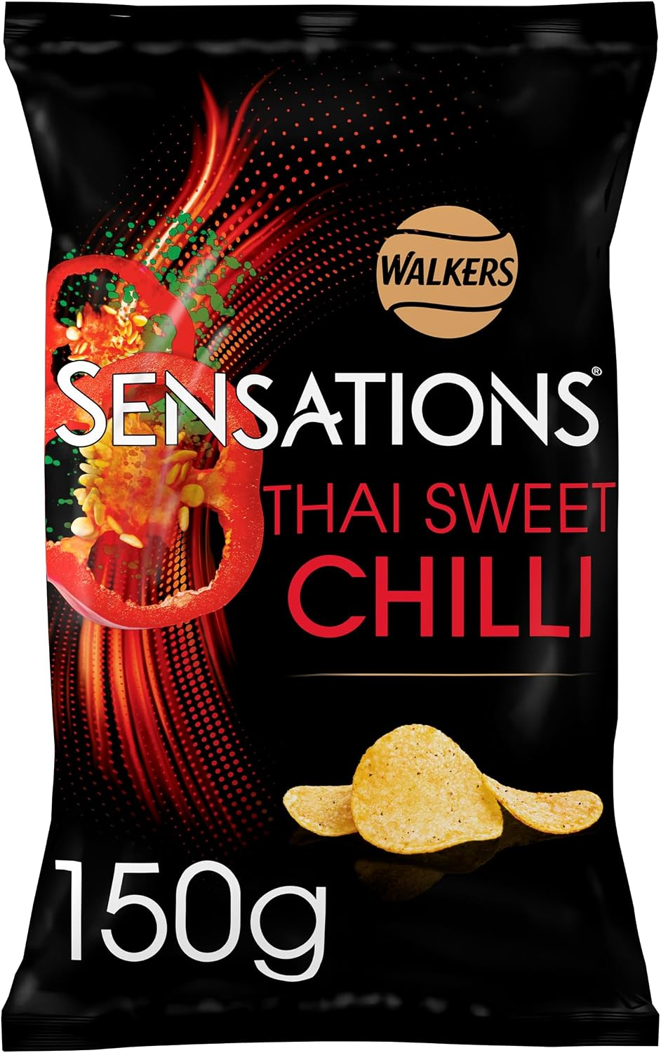 Walkers Sensations Thai Sweet Chilli Sharing Bag Crisps 150g
