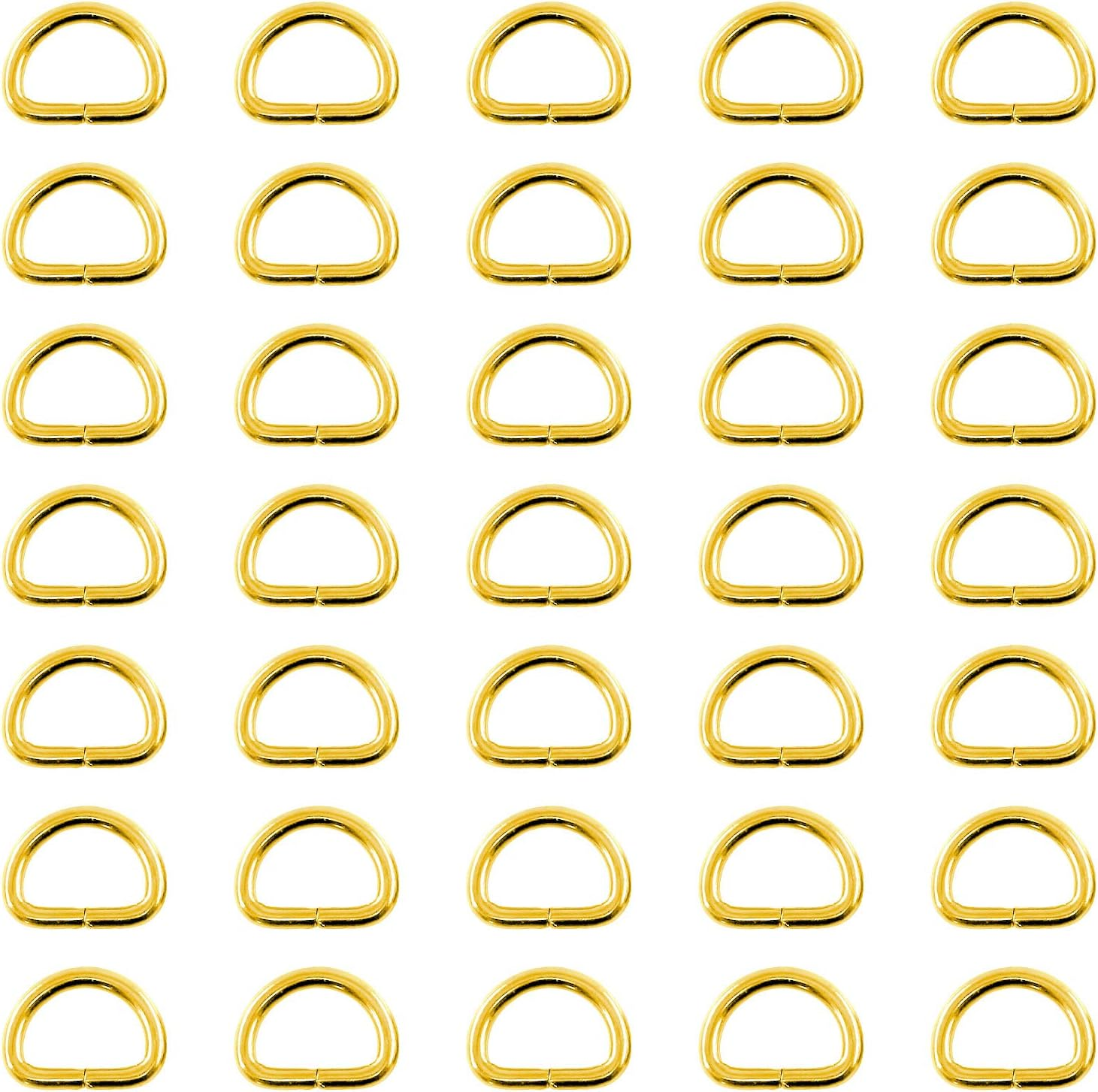 Swpeet 120Pcs 3/4 Inch - 20mm 4Colors Multi-Purpose Metal D Ring Semi-Circula... - Picture 10 of 22