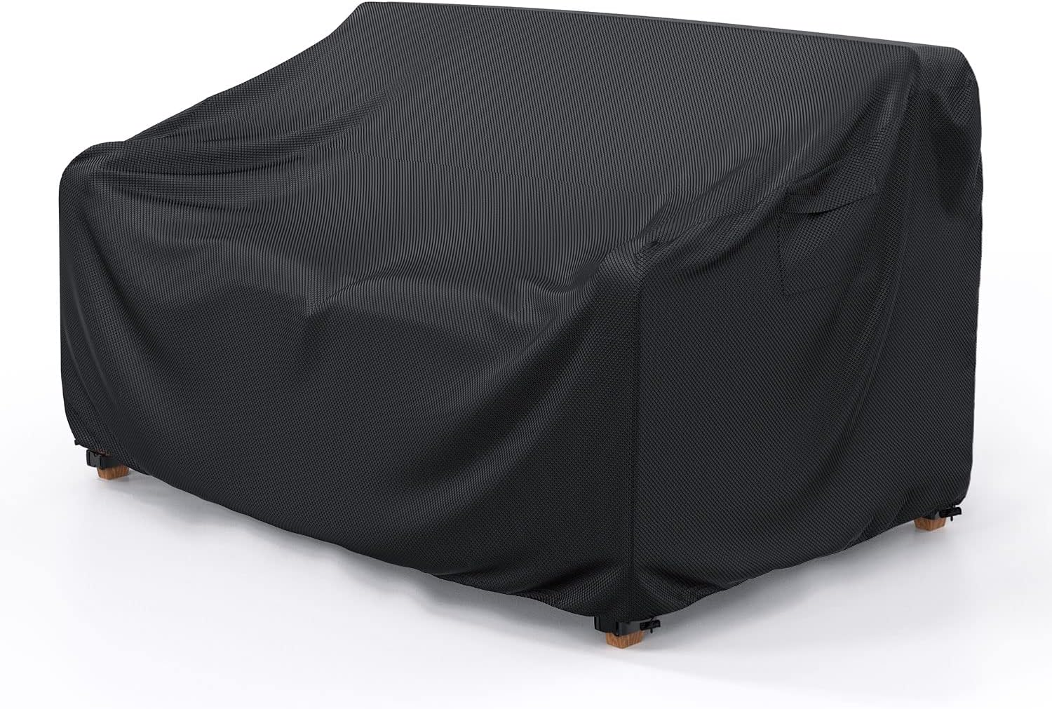 Heavy Duty Patio Sofa Cover Waterproof,  2-Seater Outdoor Sofa Loveseat Cover, Outdoor Patio Furniture Cover with Air Vent and Handles, 60