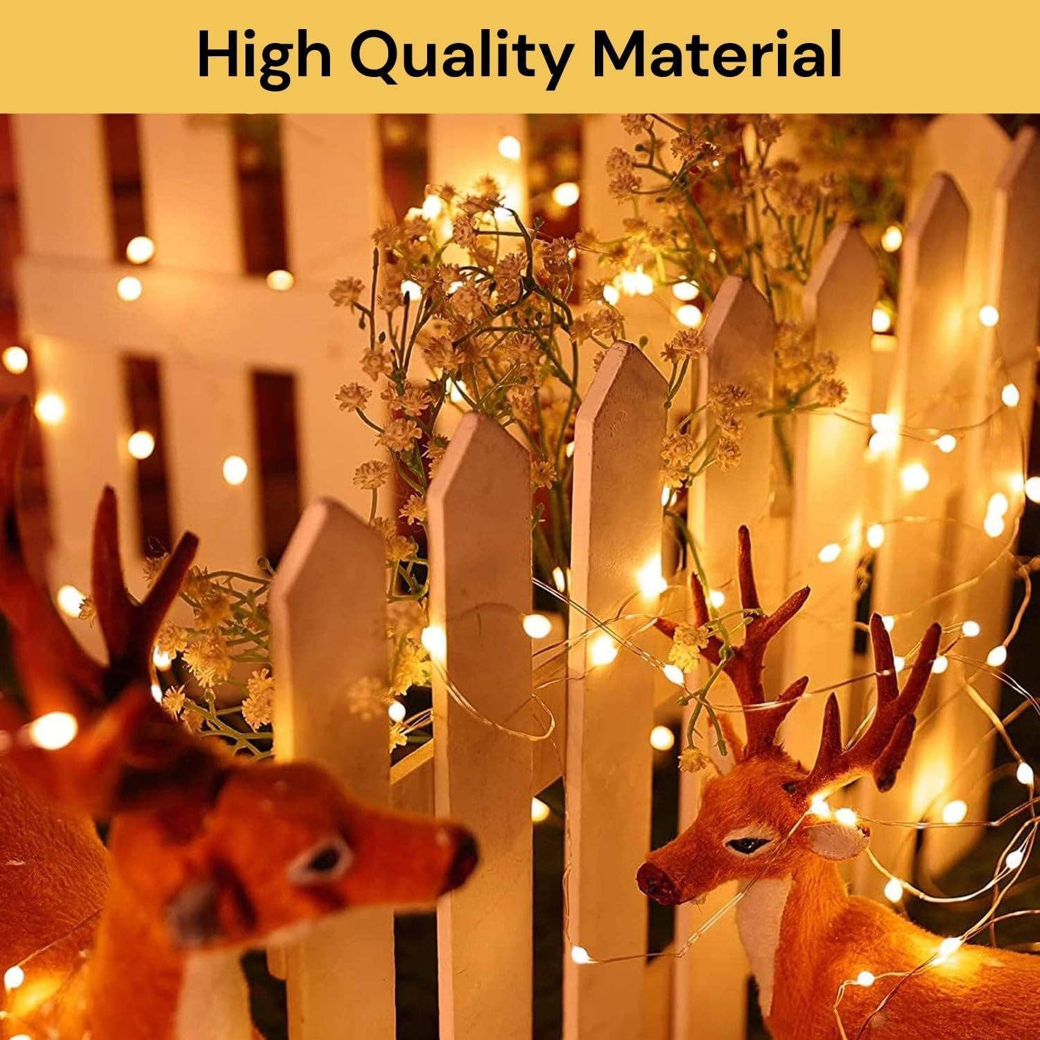 EZONEDEAL 2Pack Fairy Christmas Lights Battery Operated,Warm White Led String... - Picture 10 of 14