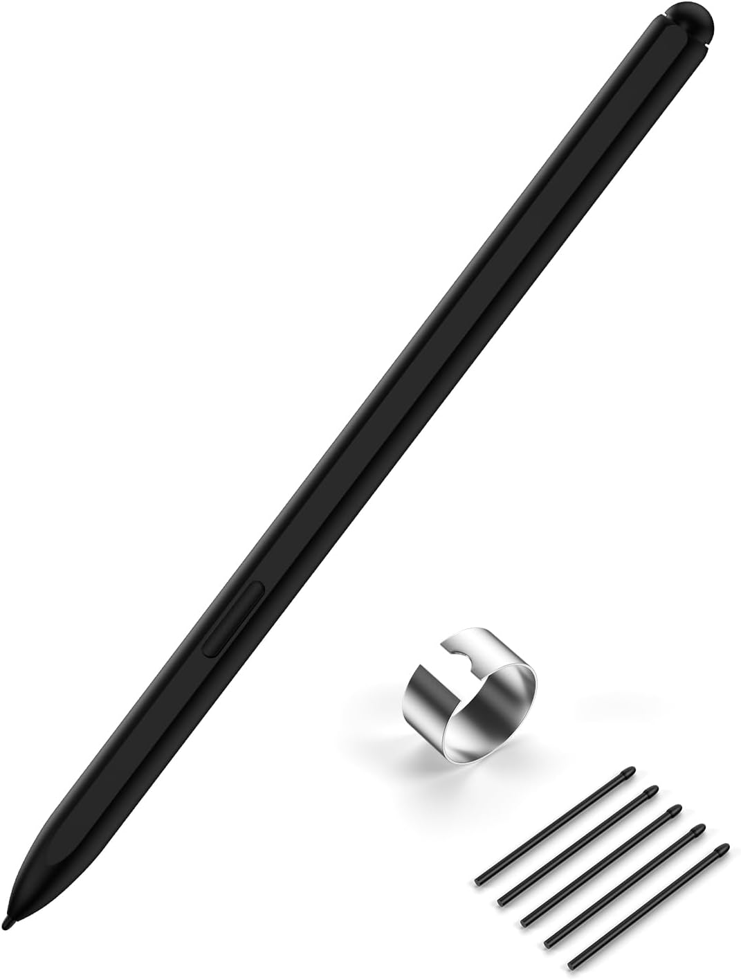 Magnetic EMR Stylus Pen with Eraser – 4096 Pressure Sensitivity, Tilt Support, Palm Rejection, and 5 Replacement Tips – Compatible with Kindle Scribe and Wacom Tablets and More