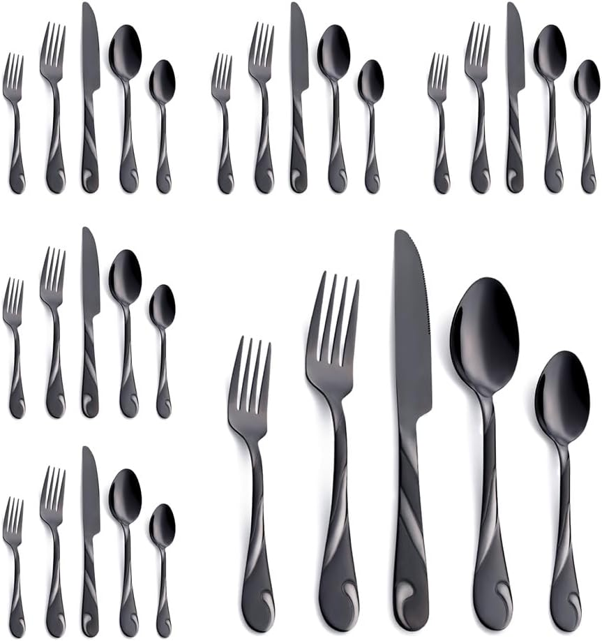 Seeshine 19.3 cm Stainless Steel Black Dinner Spoon, Metal Soup Spoons Table ... - Picture 9 of 17