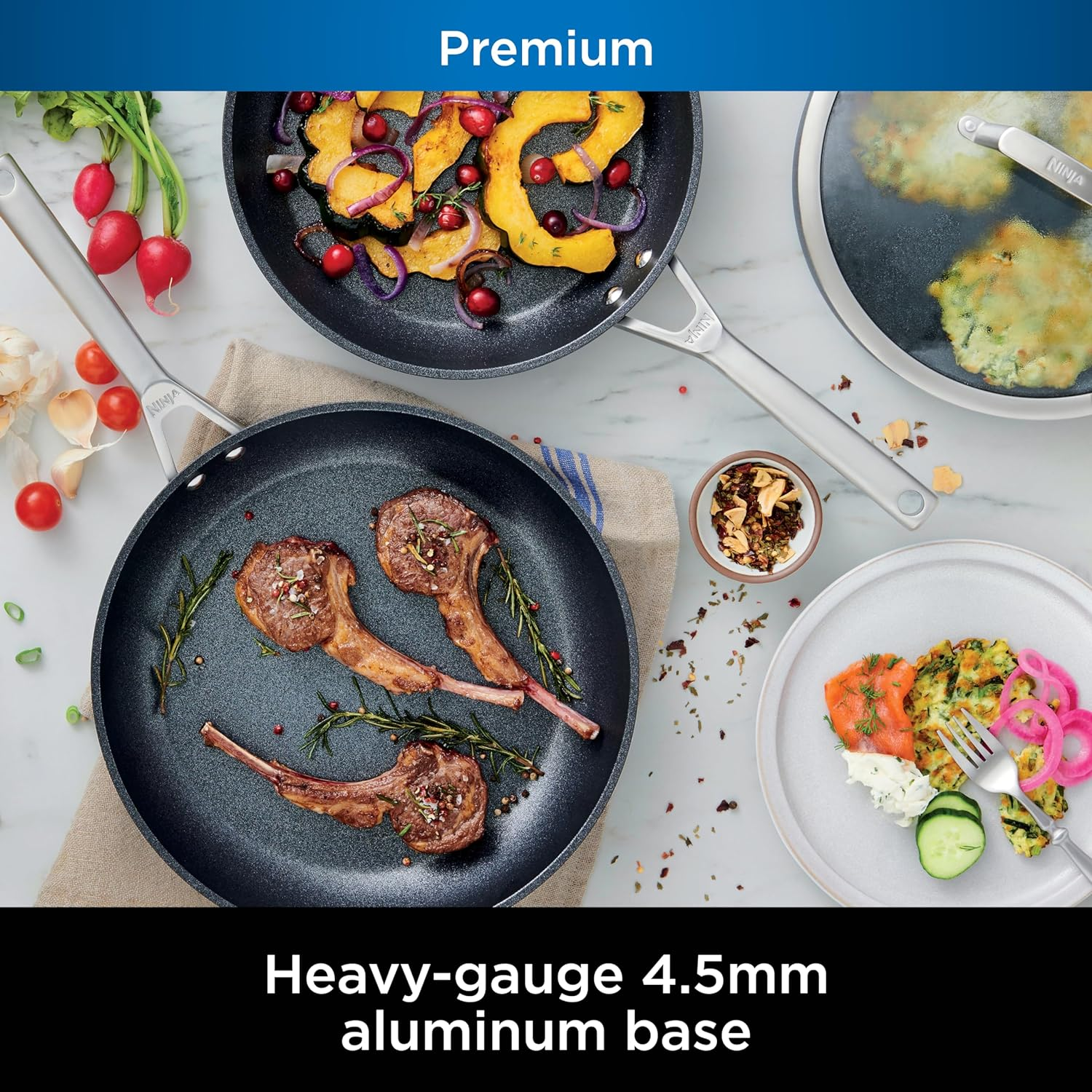 Ninja C30020 Foodi NeverStick Premium 8-Inch Fry Pan, Hard-Anodized, Nonstick... - Picture 8 of 16