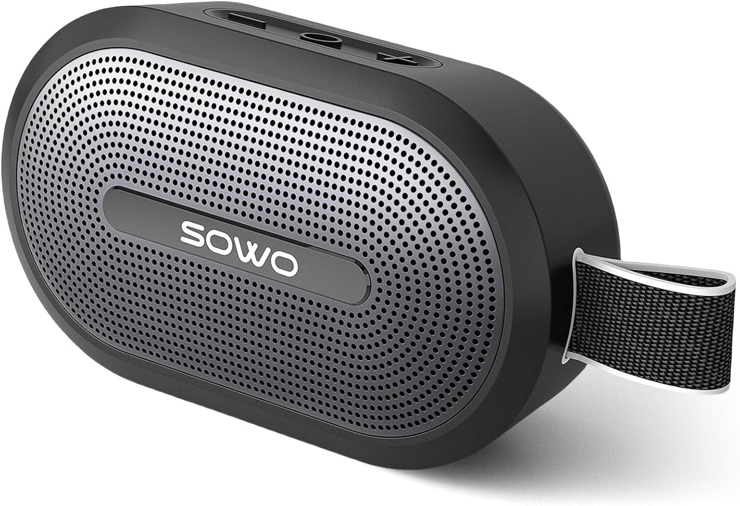 Wireless Portable Small Speaker, Ultra Magnetic Bluetooth Speaker for Golf Car, Coverless IP67 Waterproof, 24 H Playtime, Pro Sound, Clip on Design for Outdoor, Indoor - Black