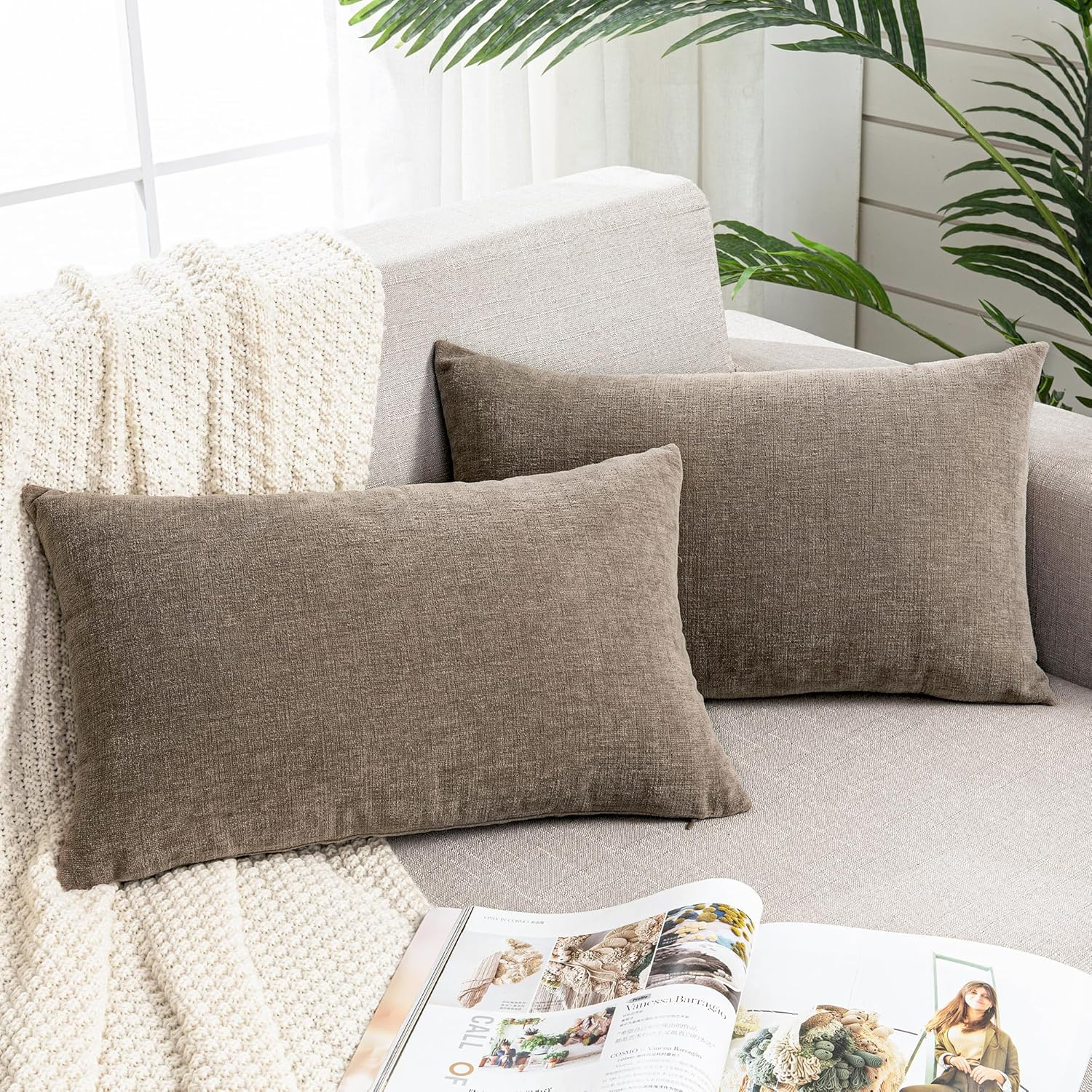 Lumbar Pillow Decorative Rectangle Throw Pillow Covers 12