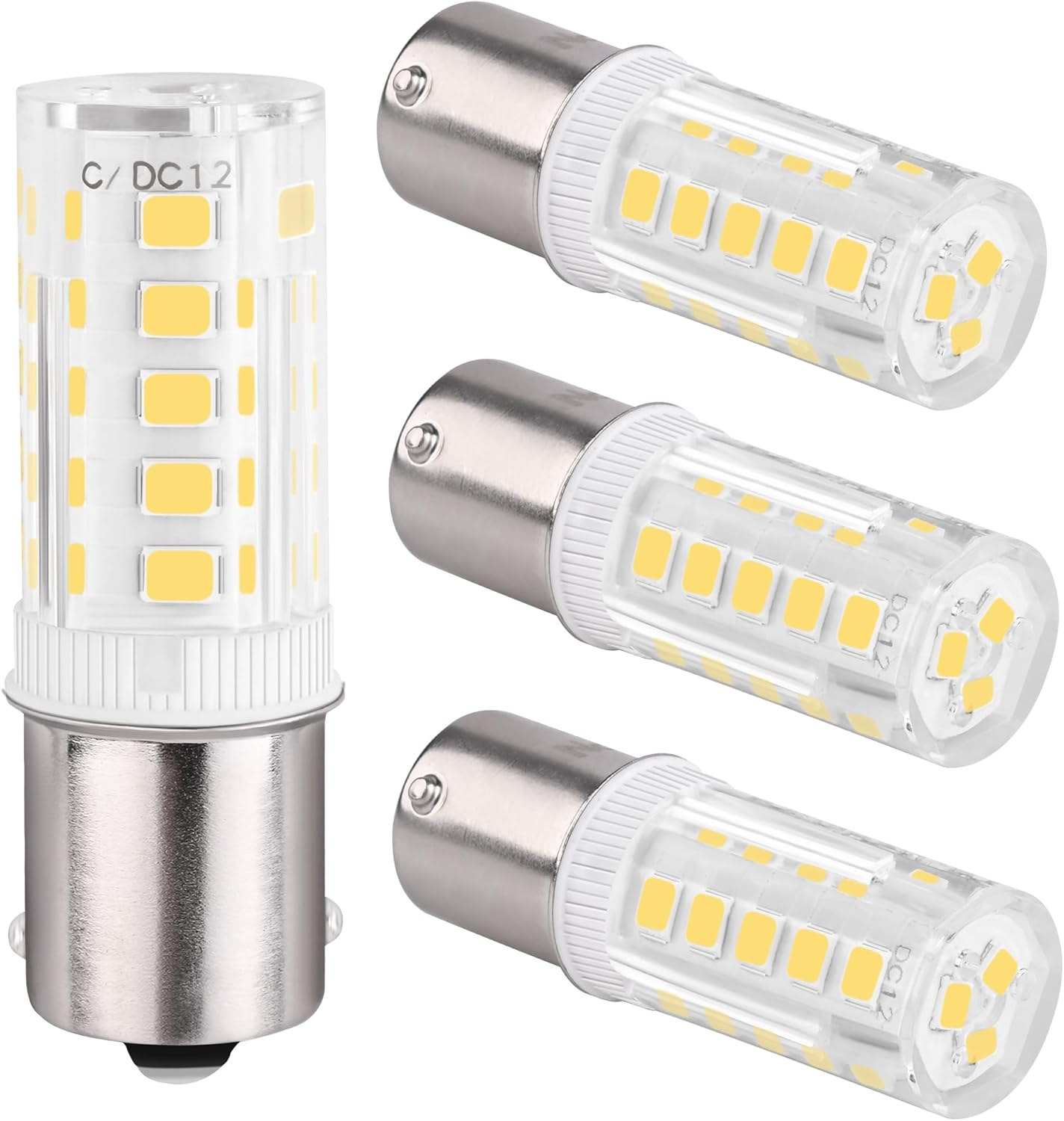 4PCS 1156 LED Bulb 12V 24V BA15S LED Bulbs Bayonet Single Contact Base for L....