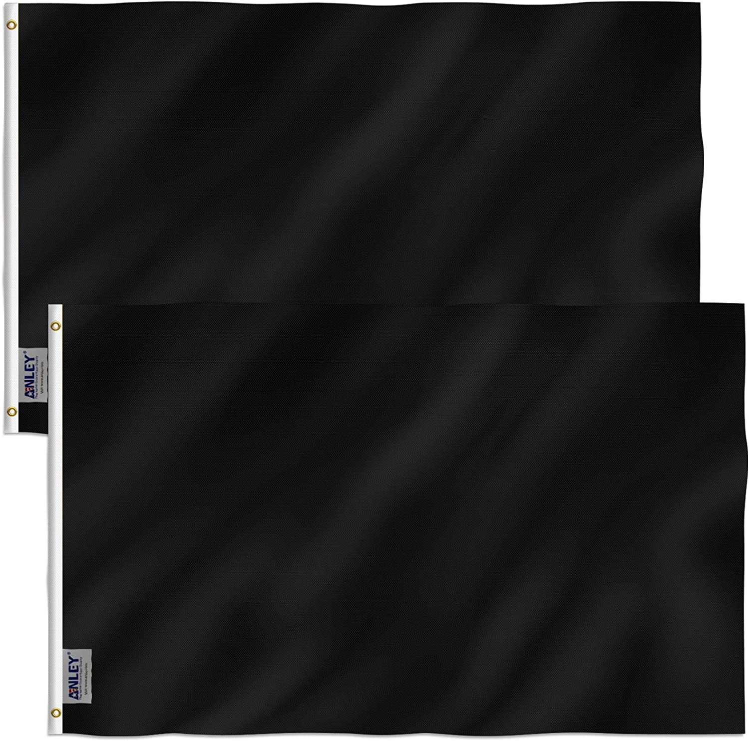 ANLEY Pack of 2 Fly Breeze 3x5 Foot Solid Red Flag - Vivid Color and UV Fade ... - Picture 13 of 13