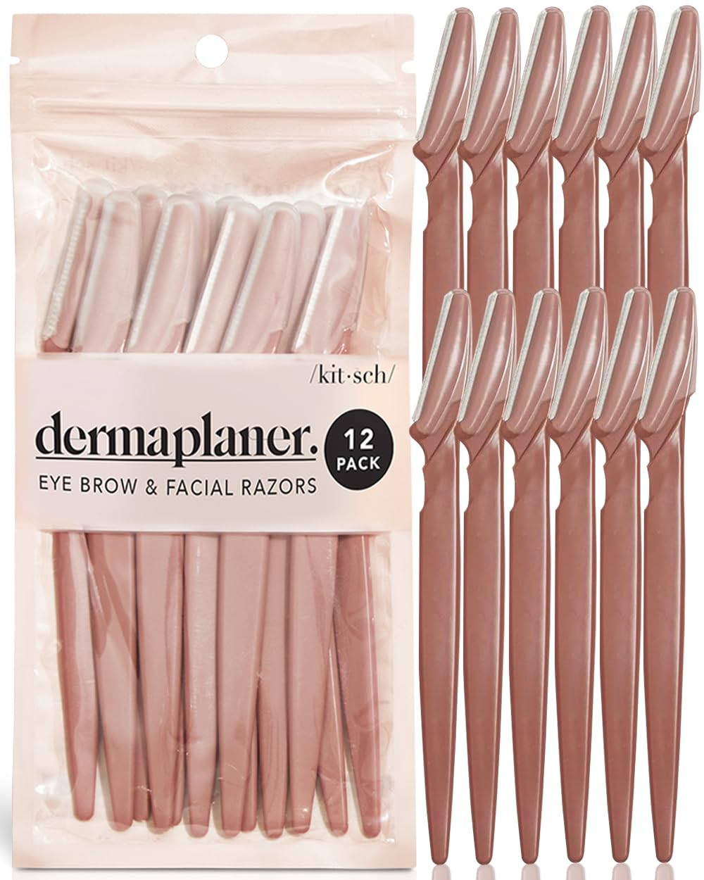 Dermaplaning Tool 12Pc – Facial Hair Razors for Women & Men